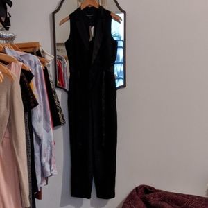 Banana republic petite tuxedo jumpsuit